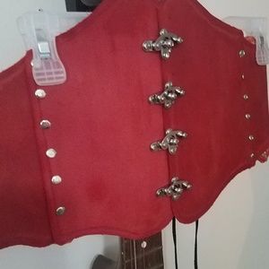 Leather corset